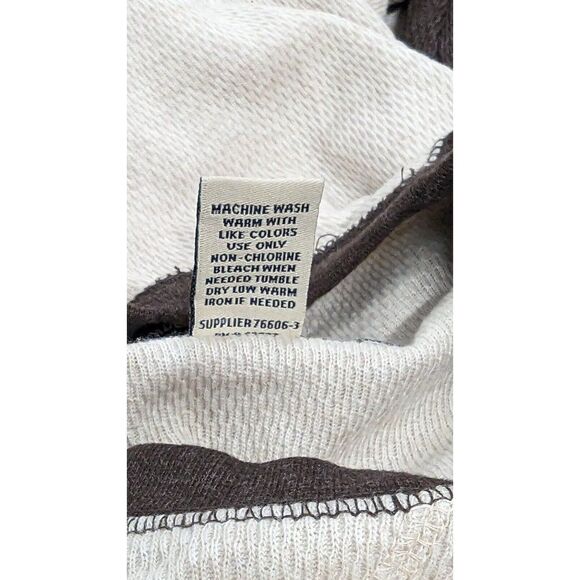 St. John's Bay Mens Size XXL Oatmeal Brown Long Sleeve Crew Neck T-Shirt - Picture 8 of 9